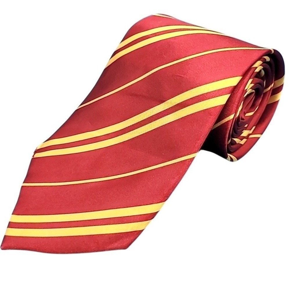 Harry Potter Gryffindor Men's Tie Necktie 100% Poly 60" Red Gold Stripe